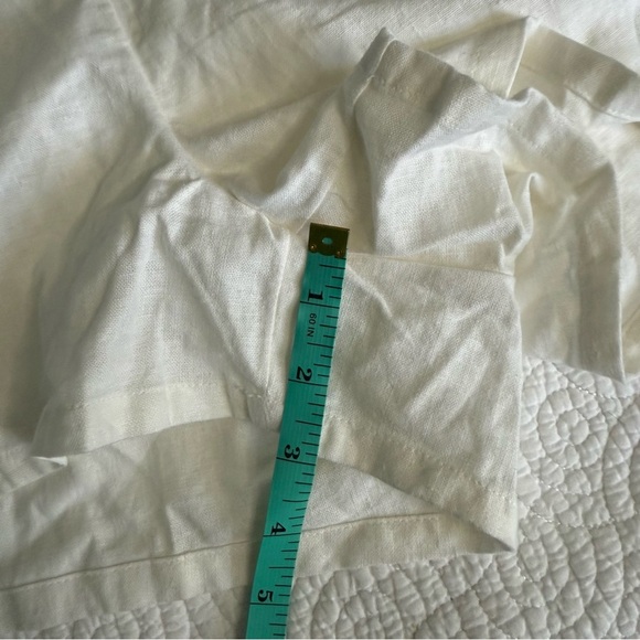 Linen-Blend O-Ring Halter Romper -- 3-inch inseam - Picture 6 of 11